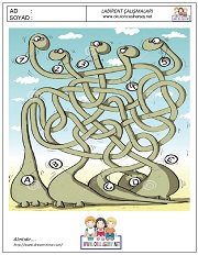 anaokulları için Labirent Bulmaca